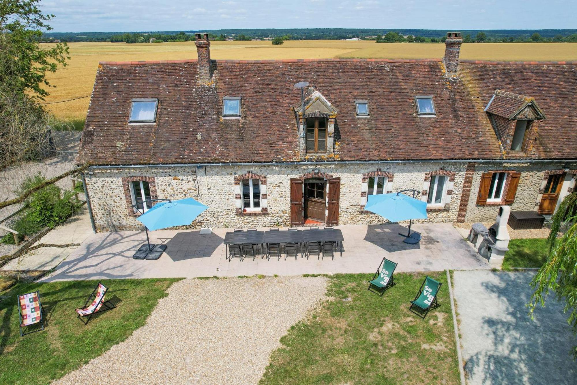 Crazy Villa Champs Corons 61 - Interior Heated Pool - 2H From Paris - 30P Les Menus Buitenkant foto